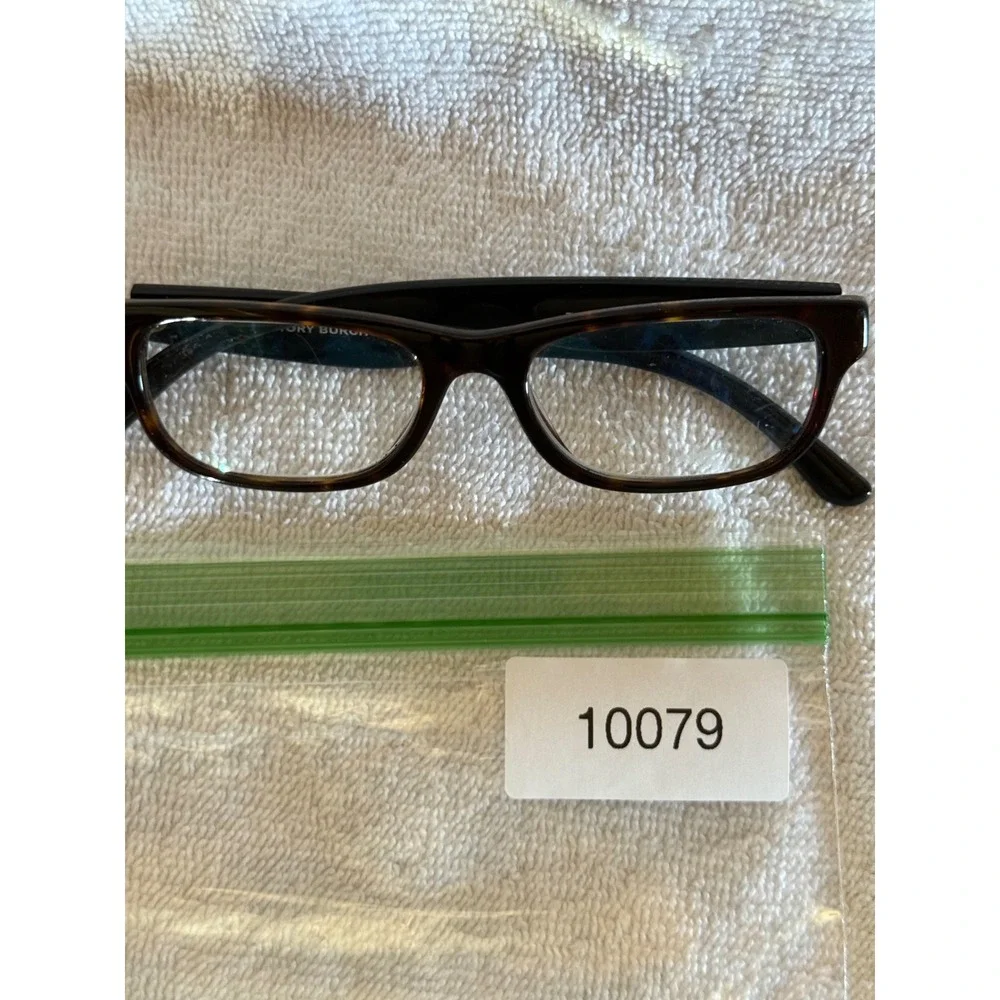 Tory‎ Burch Eyeglasses Women 51-17-140 Dark Tortoise Excellent TY2108U Gold Logo